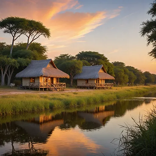 Luxury accommodation options along the Chobe River in Botswana